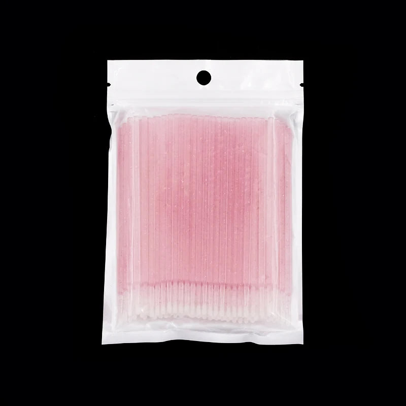 100pcs Disposable Microbrushes Eyelash Extension Removing Cotton Swab Mascara Applicator Grafting Eyelashes Makeup Tools