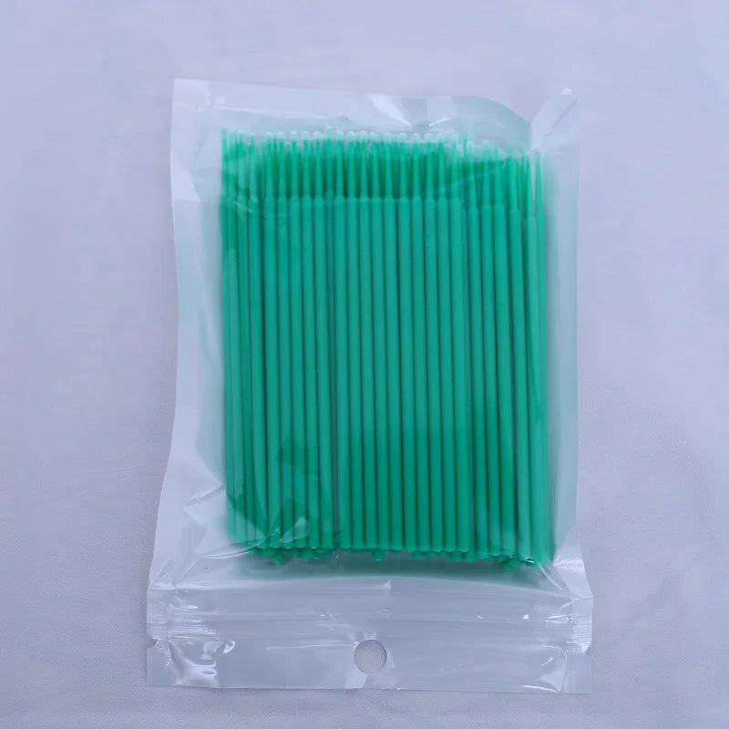 100pcs Disposable Microbrushes Eyelash Extension Removing Cotton Swab Mascara Applicator Grafting Eyelashes Makeup Tools