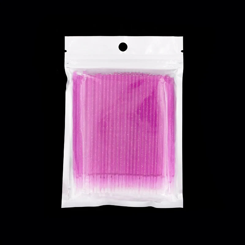 100pcs Disposable Microbrushes Eyelash Extension Removing Cotton Swab Mascara Applicator Grafting Eyelashes Makeup Tools