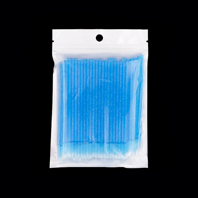100pcs Disposable Microbrushes Eyelash Extension Removing Cotton Swab Mascara Applicator Grafting Eyelashes Makeup Tools