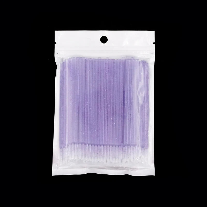 100pcs Disposable Microbrushes Eyelash Extension Removing Cotton Swab Mascara Applicator Grafting Eyelashes Makeup Tools