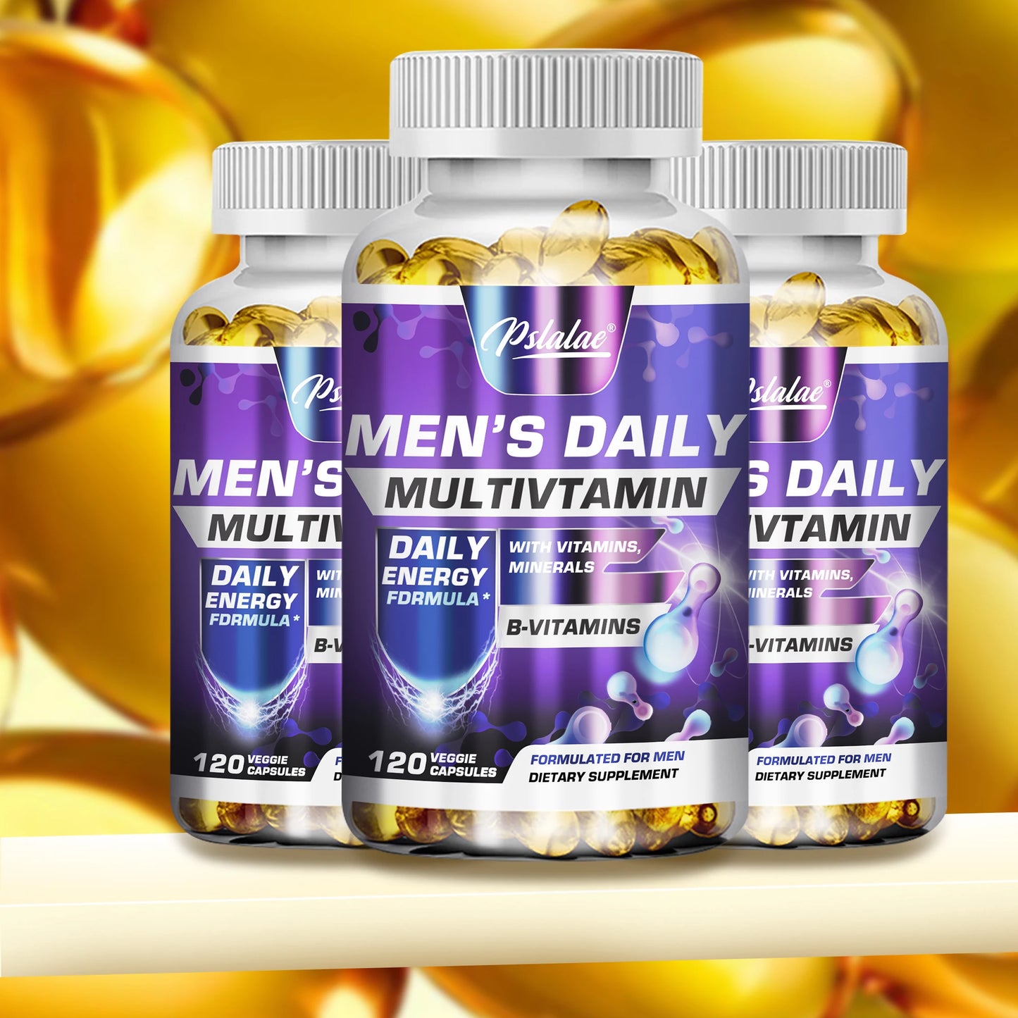 Men's Multivitamin Supplement - Provides Energy and Endurance Supports Heart, Brain Health and Vitality - 120 Capsules