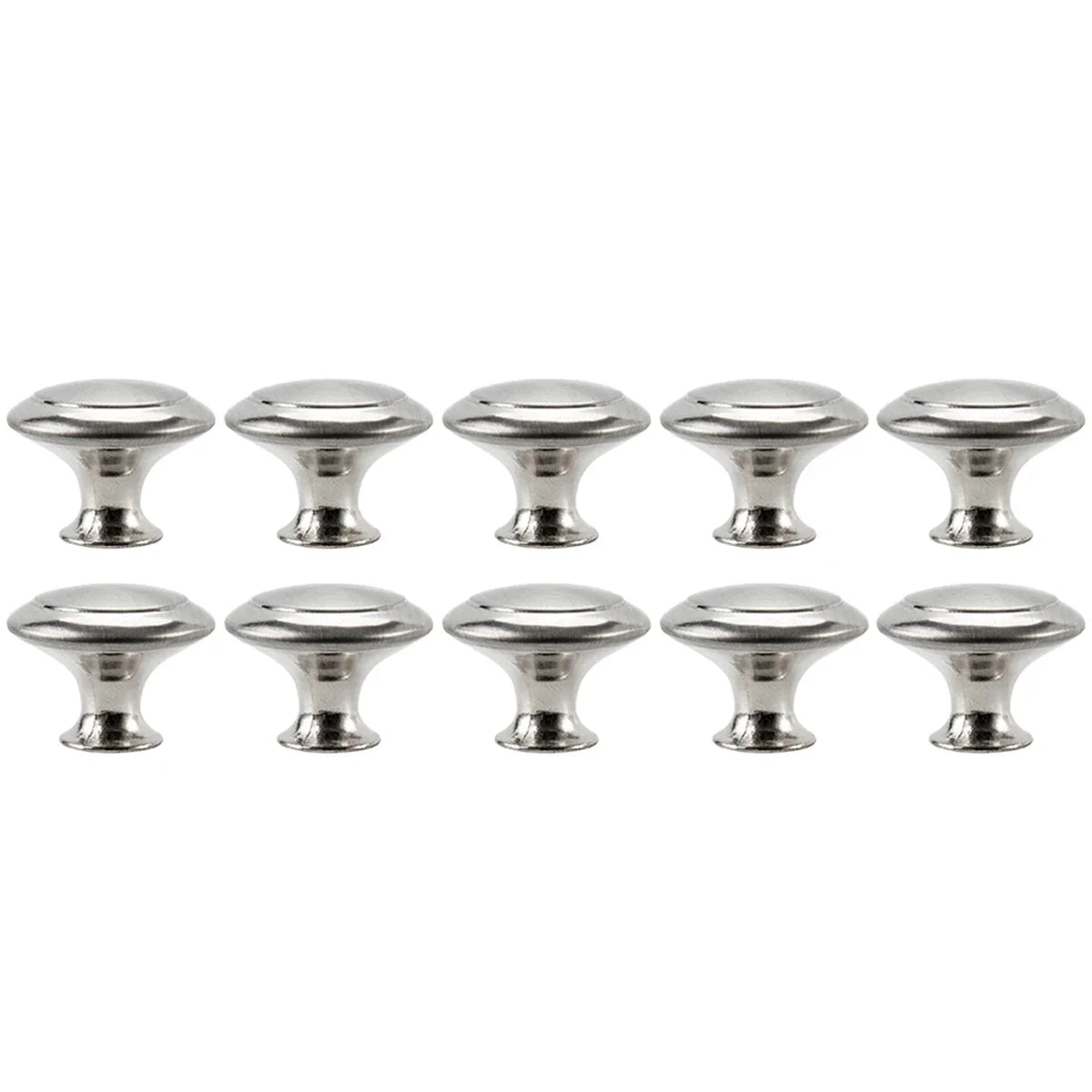 25/10PCS Kitchen Cabinet Knobs Round Cupboard Handles Stainless Steel Drawer Pulls for Cupboard Door Bedroom Bathroom Dresser