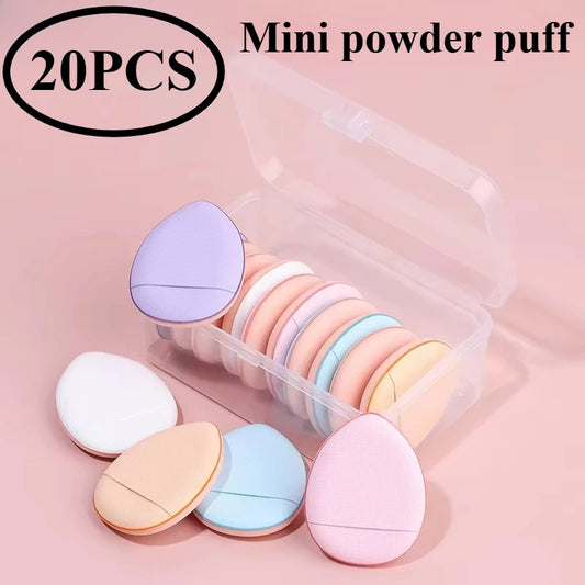 10/20Pcs Mini Finger Puff Foundation Small Air Cushion Powder Sponge Face Concealer BB Cream Cosmetic Applicator Makeup Tools