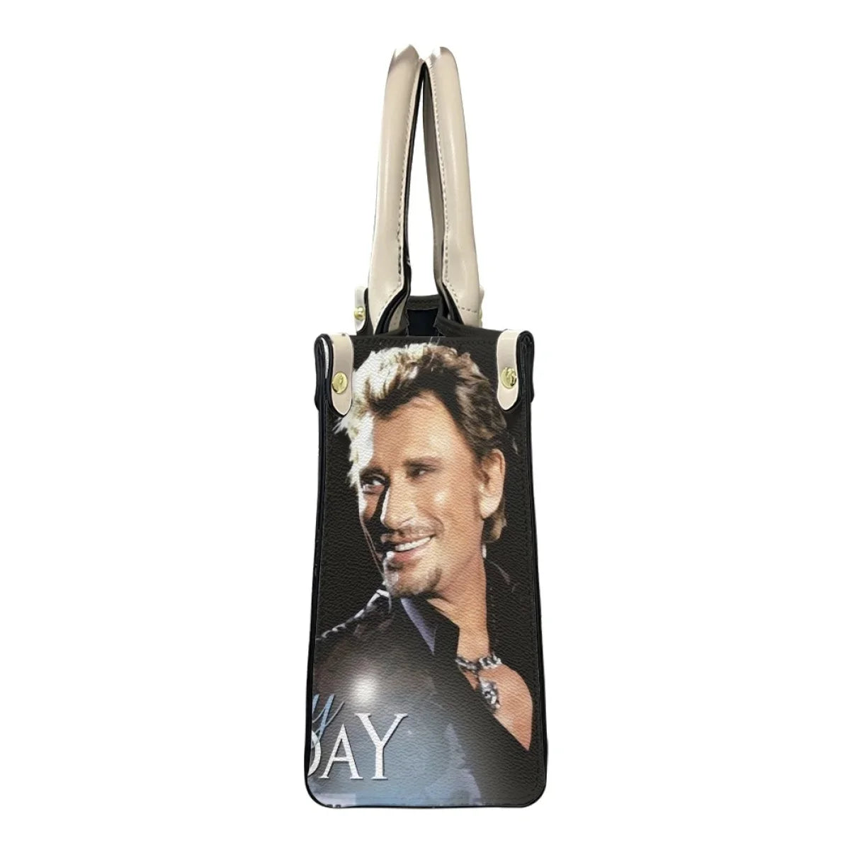 Johnny Hallyday Printed Bags Luxury Handbags Famous Singer Hand Bags for Women 2023 New Arrival Custom Image Bolsas Para Mujeres