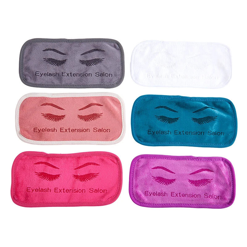 1Pc Reusable Eyelashes Tray Eyelash Extension Forehead Sticker Pallet Pad Grafted Soft Towel Lash Accessories Makeup Tools
