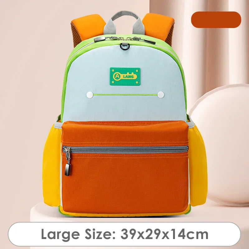 Kids New Contrast Color Backpacks For Elementary School Students Oxford Toddler Girls Boys Schoolbags Mochila Para Niños Escolar