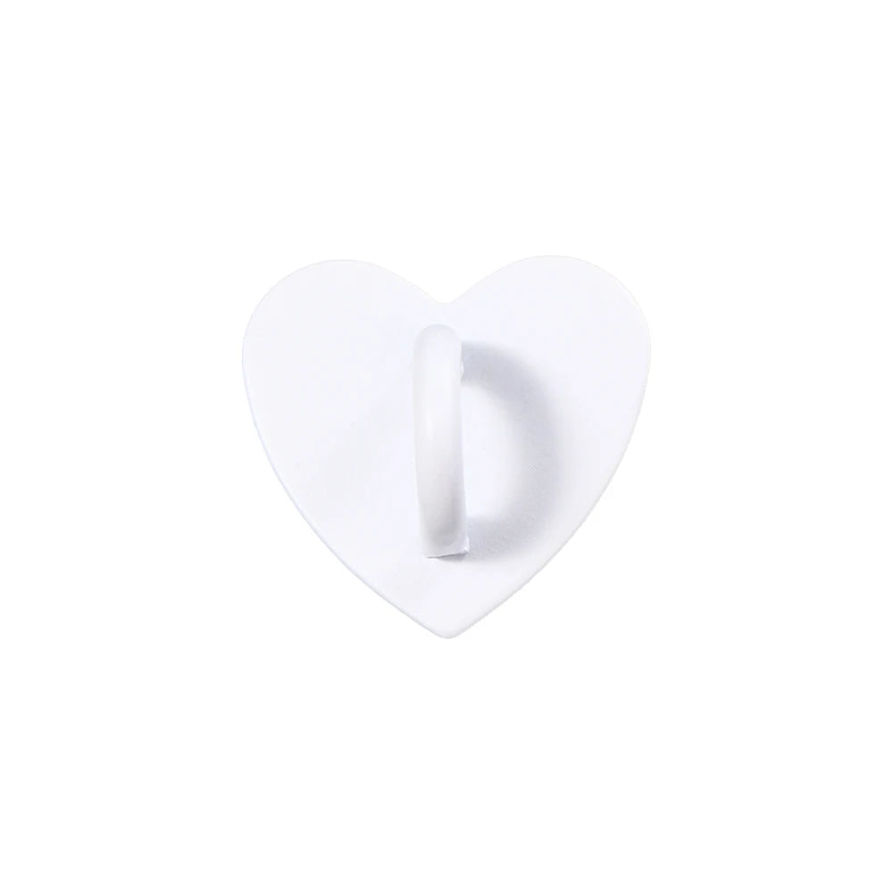 2 PCS Metal Heart Phone Charm Holder Finger Ring Stand Hooks 2.4cm Keychain Hooks Phone Accessories