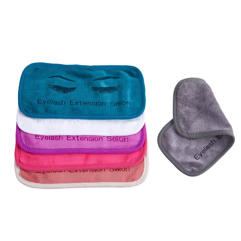 1Pc Reusable Eyelashes Tray Eyelash Extension Forehead Sticker Pallet Pad Grafted Soft Towel Lash Accessories Makeup Tools