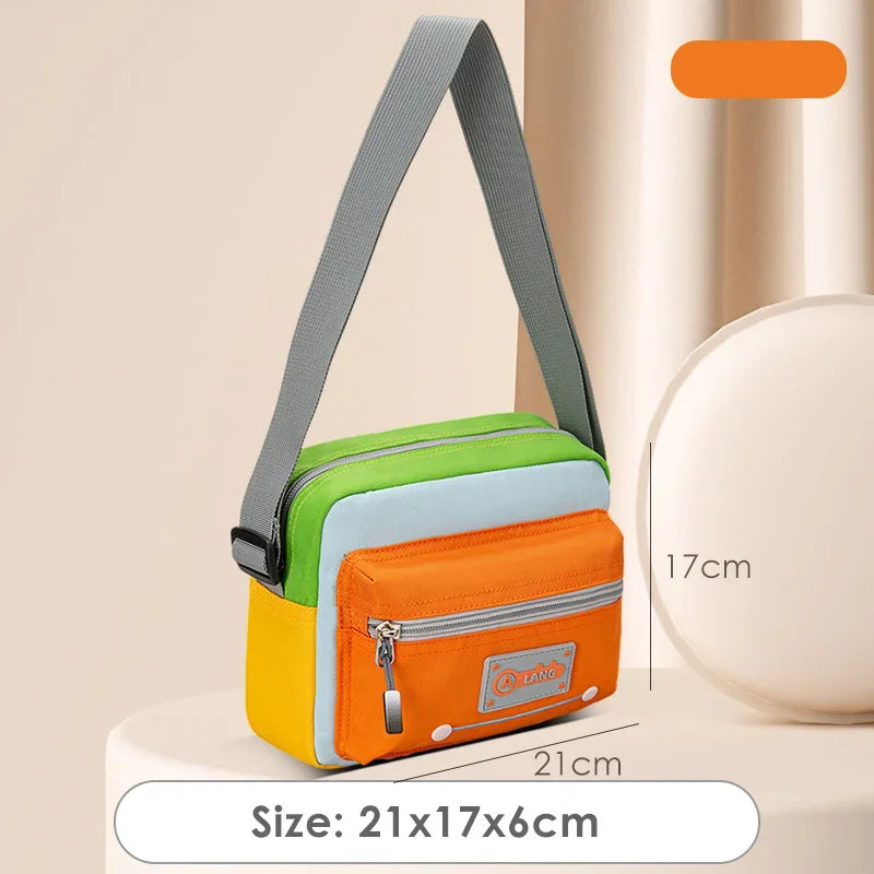Kids New Contrast Color Backpacks For Elementary School Students Oxford Toddler Girls Boys Schoolbags Mochila Para Niños Escolar