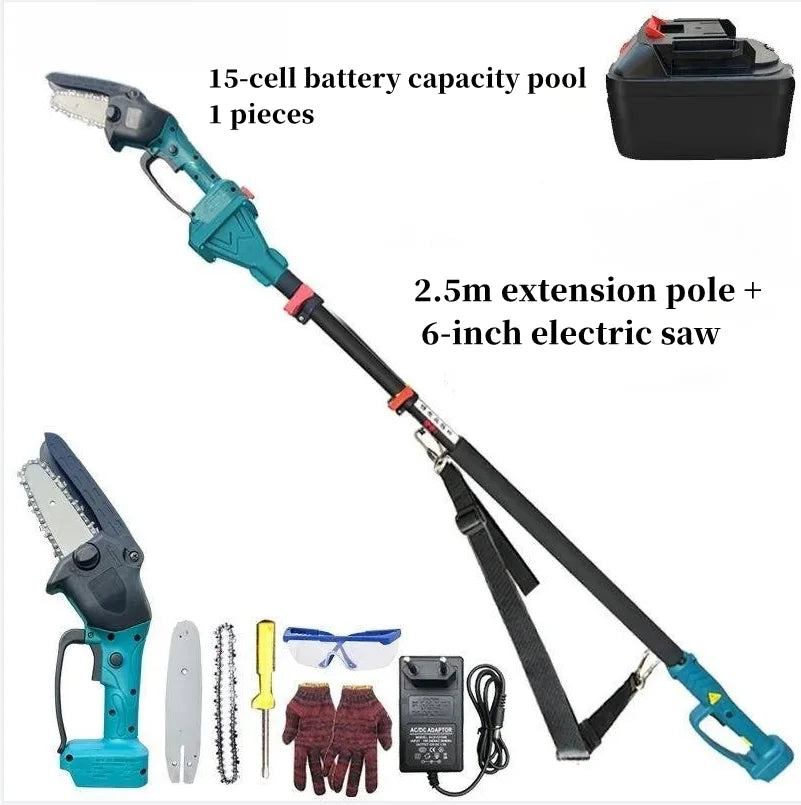 전기톱 Пила Аккумуляторная Цепная MotosegaA Batteria 충전톱 무선전기톱 Akku Kettensäge Motosierra Eléctrica Telescópica 전동전지가위 장대 텔레스코핑 전기톱