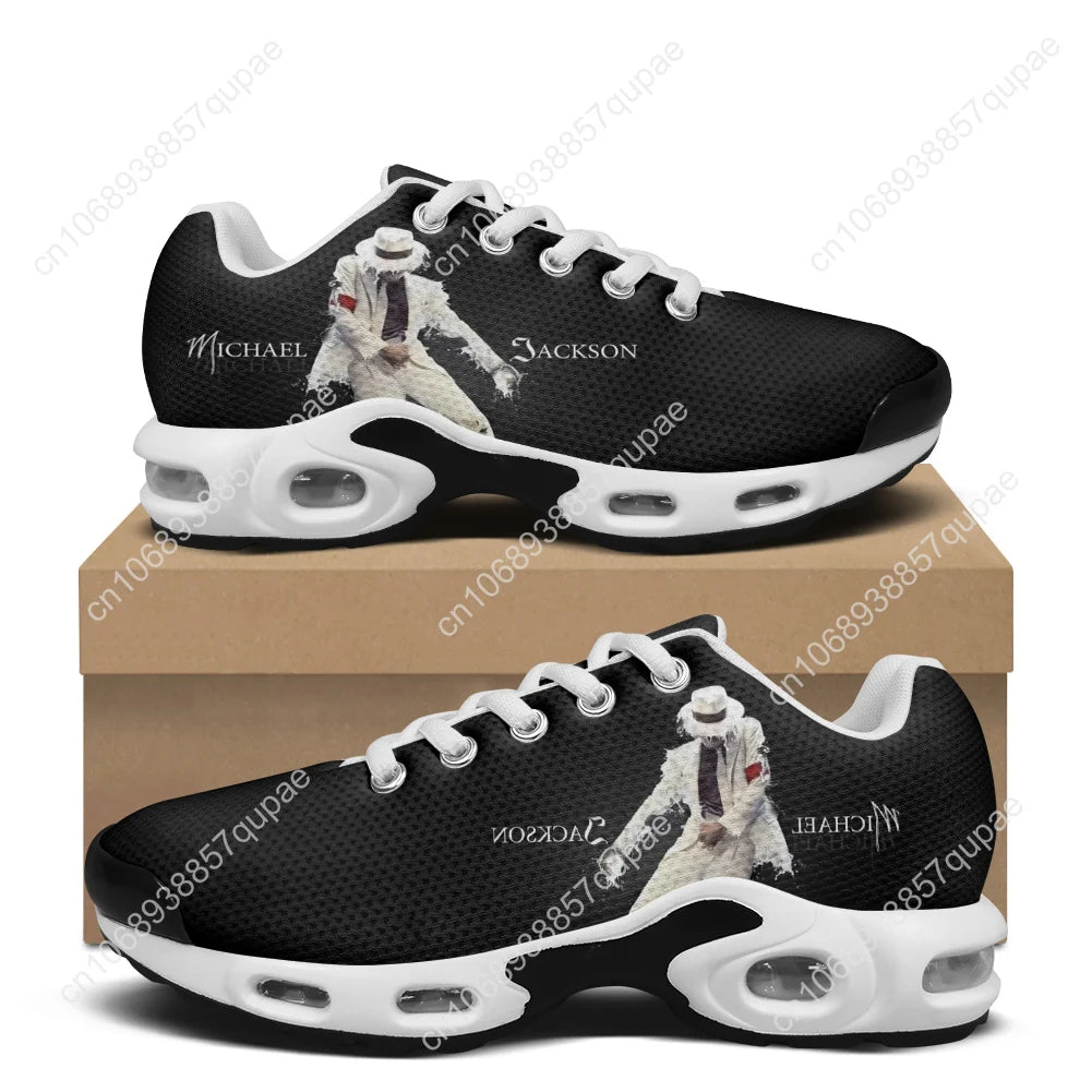Michael Jackson Air Cushion Sneakers Pop Singer Dancer Mens Womens Lightweight Sports shoes High Quality Custom Mesh Sneaker
