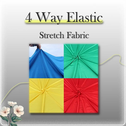4 Way Stretch Spandex Fabric Dancewear Sportswear Clothing Handmade Sewing Shirt Pants Swimwear DIY Matetial -Sold By Half Meter