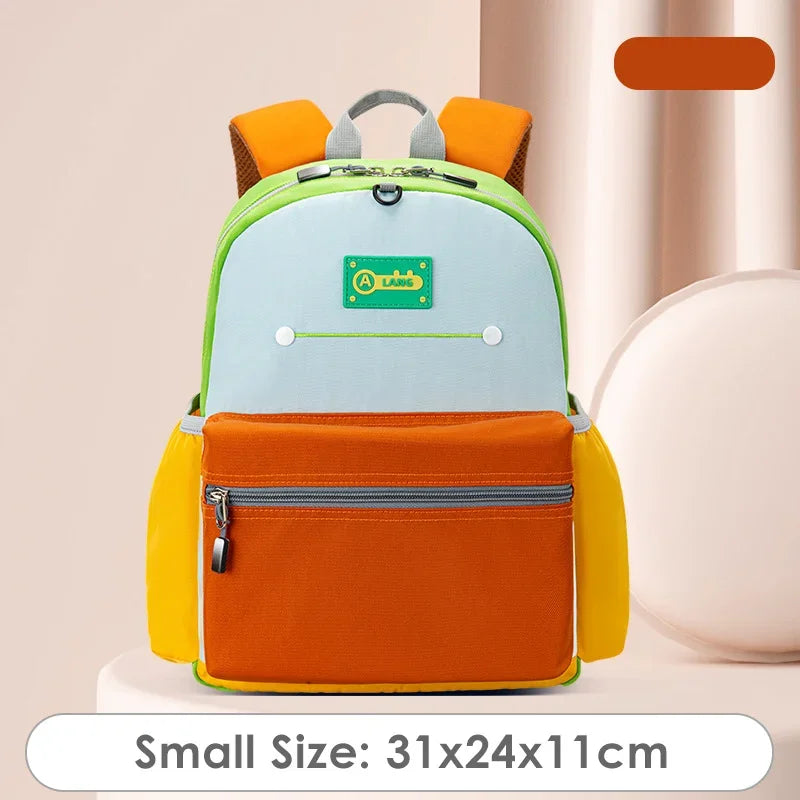 Kids New Contrast Color Backpacks For Elementary School Students Oxford Toddler Girls Boys Schoolbags Mochila Para Niños Escolar