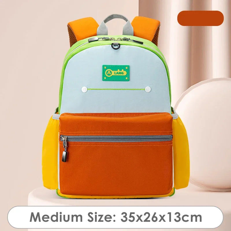 Kids New Contrast Color Backpacks For Elementary School Students Oxford Toddler Girls Boys Schoolbags Mochila Para Niños Escolar