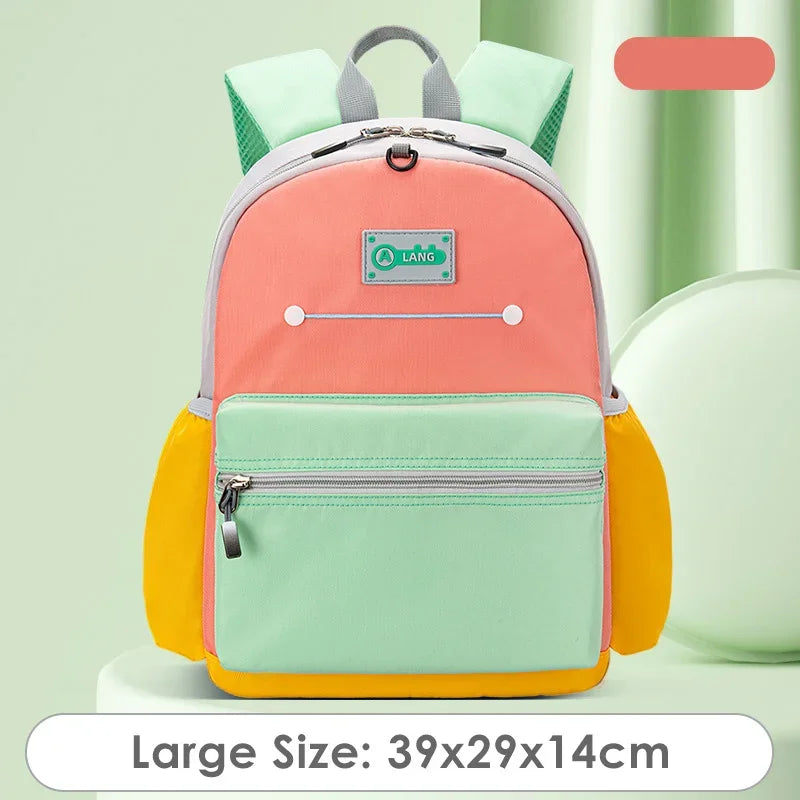 Kids New Contrast Color Backpacks For Elementary School Students Oxford Toddler Girls Boys Schoolbags Mochila Para Niños Escolar