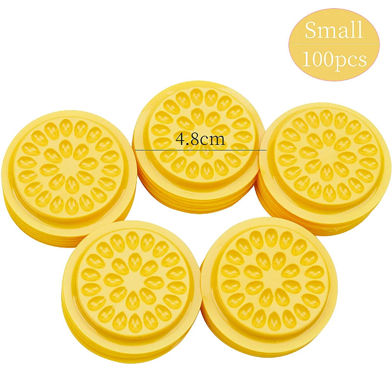 100 Pcs Disposable Eyelash Glue Stand Holder Lash Extension Supplies Adhesive Pallet Plastic Gasket Grafting Lashes Makeup Tools