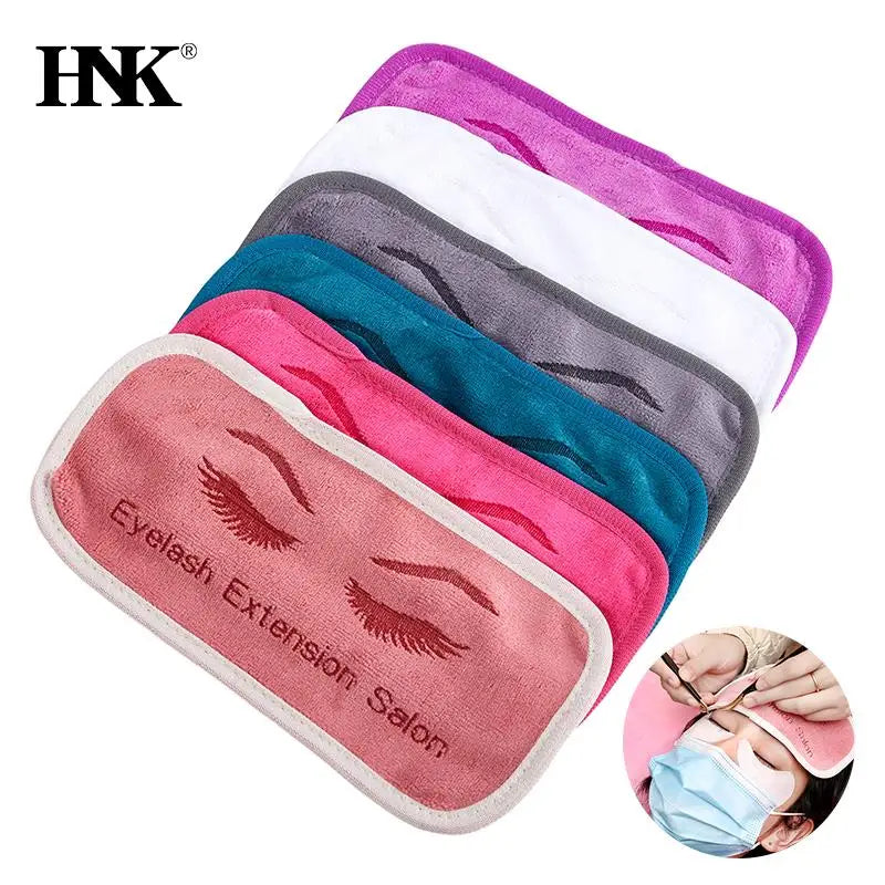 1Pc Reusable Eyelashes Tray Eyelash Extension Forehead Sticker Pallet Pad Grafted Soft Towel Lash Accessories Makeup Tools