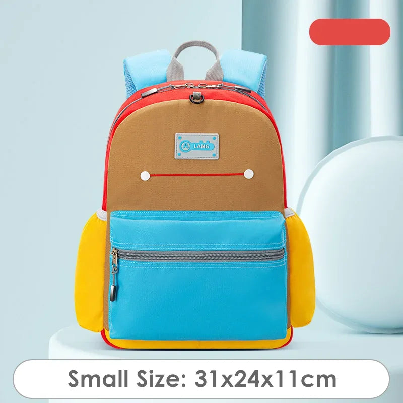 Kids New Contrast Color Backpacks For Elementary School Students Oxford Toddler Girls Boys Schoolbags Mochila Para Niños Escolar