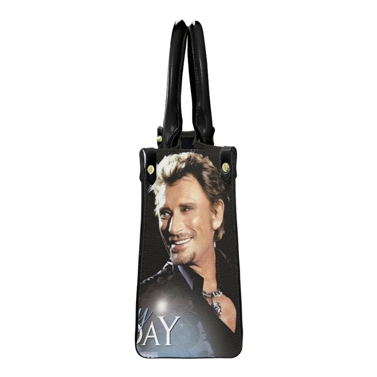 Johnny Hallyday Printed Bags Luxury Handbags Famous Singer Hand Bags for Women 2023 New Arrival Custom Image Bolsas Para Mujeres